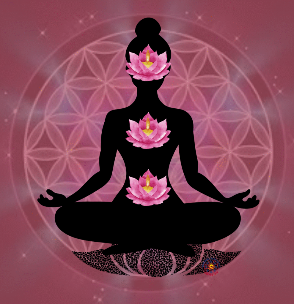 méditation sur les différents centres énergétiques dans le corps